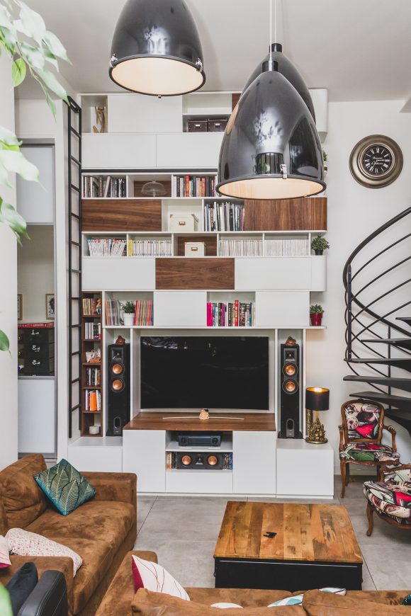 Ensemble bibliothèque meuble TV