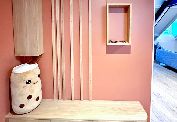 Meuble entrée avec banquette