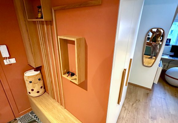 Meuble entrée avec banquette