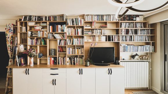 Ensemble Bibliothèque & meuble TV