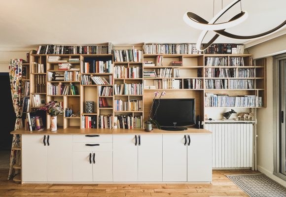 Ensemble Bibliothèque & meuble TV