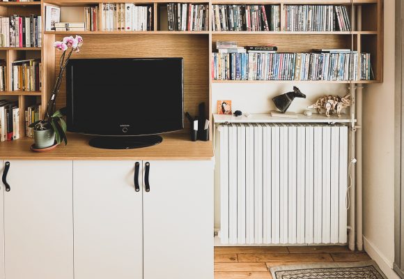 Bibliothèque et meuble TV