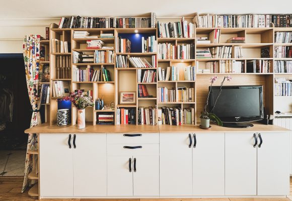 Bibliothèque et meuble TV