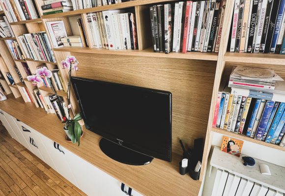 Bibliothèque et meuble TV