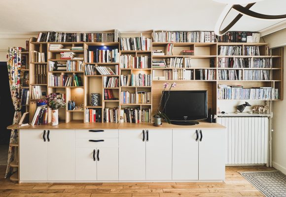 Bibliothèque et meuble TV