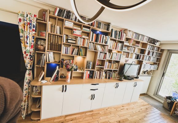 Bibliothèque et meuble TV