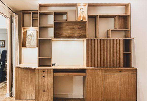 Ensemble bureau bibliotheque