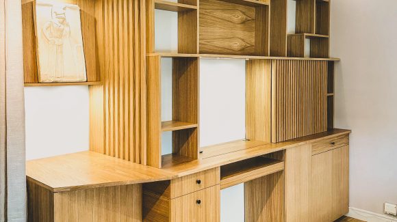 Ensemble bureau bibliotheque