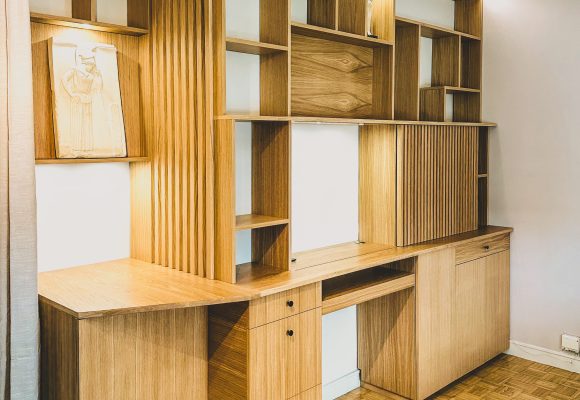 Ensemble bureau bibliotheque